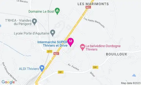 Localisation Intermarché Station