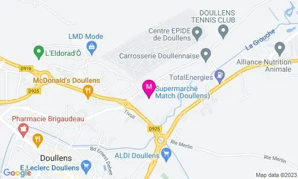 Localisation Supermarché Match