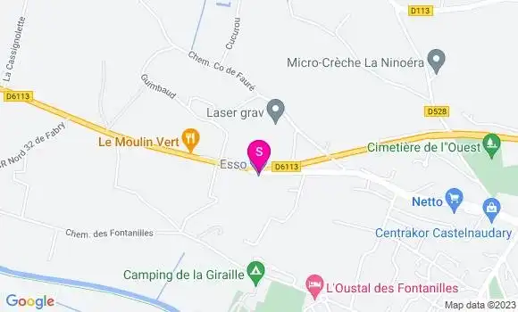 Localisation Esso Station