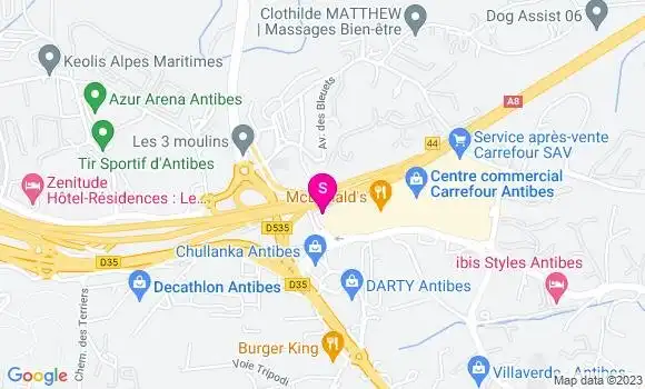 Localisation Station Carrefour