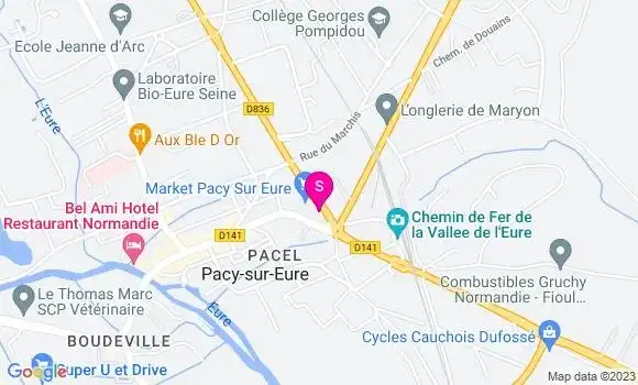 Localisation Carrefour Market