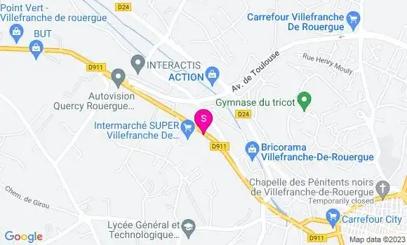 Localisation Intermarché Station