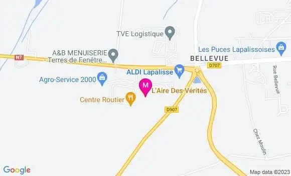 Localisation Aire des Vérités