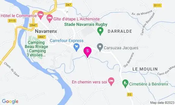 Localisation Carrefour Express