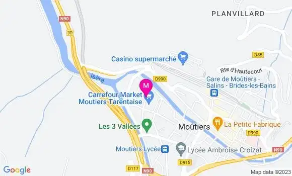 Localisation Station Carrefour