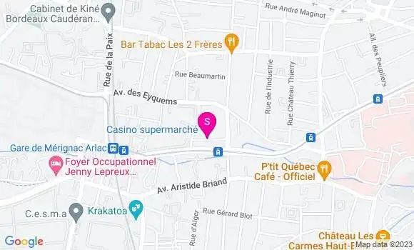 Localisation Géant Casino