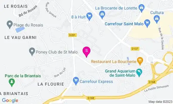 Localisation Station Carrefour