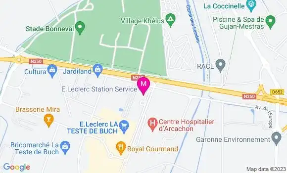 Localisation Station Service Leclerc
