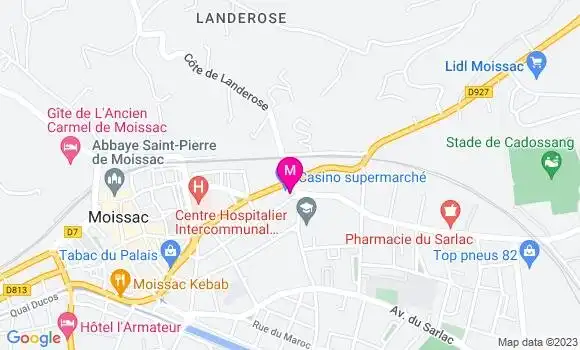 Localisation Géant Casino