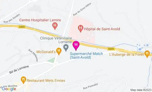 Localisation Supermarché Match