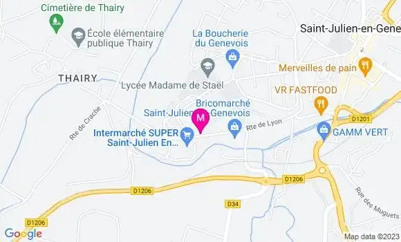 Localisation Intermarché Station