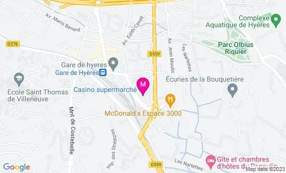 Localisation Casino Supermarché