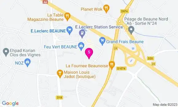 Localisation Beaune Automobiles Sa