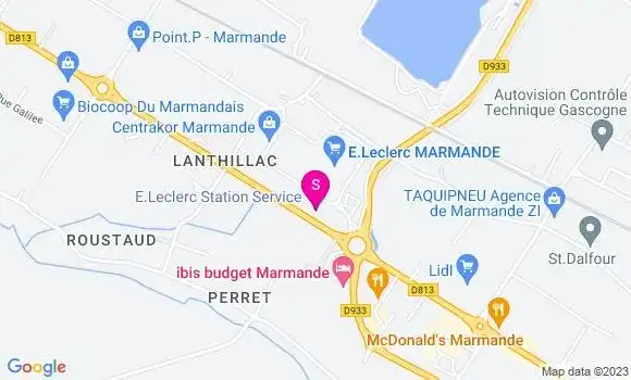 Localisation Station Leclerc