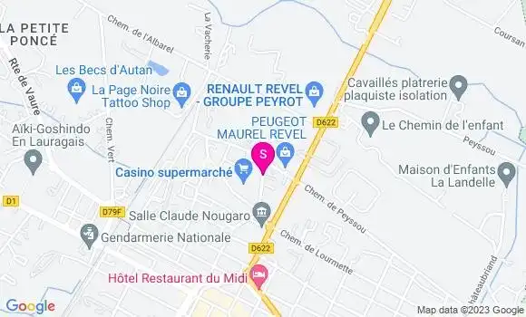 Localisation Géant Casino