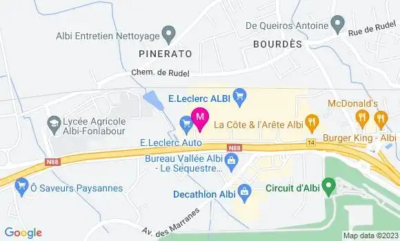 Localisation Station Leclerc