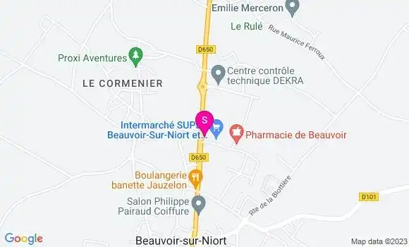 Localisation Intermarché Station