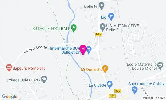 Localisation Intermarché Station