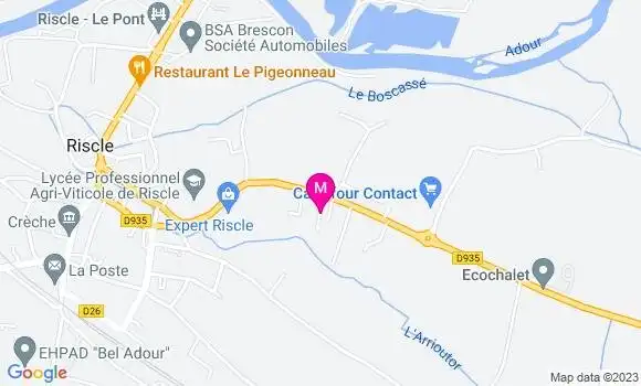 Localisation Station Carrefour Contact