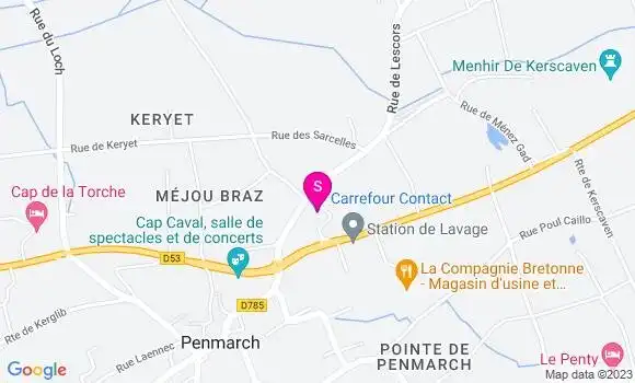 Localisation Carrefour Contact