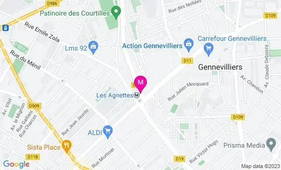 Localisation Relais des Agnettes