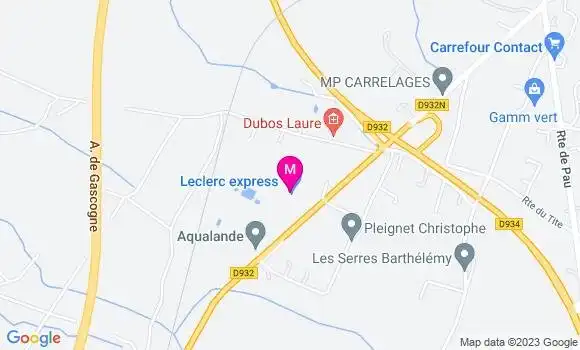 Localisation Leclerc Express