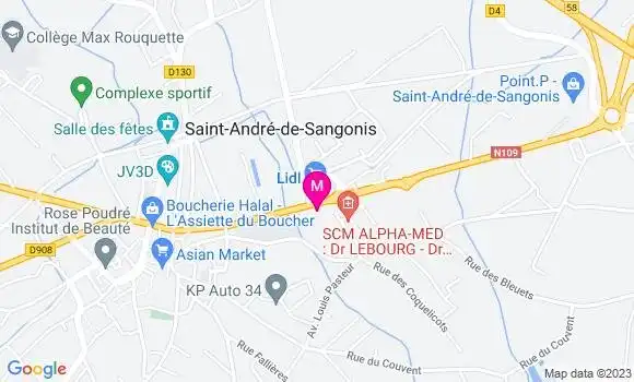 Localisation Esso Station