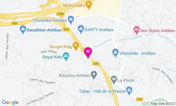 Localisation Relais Riviera