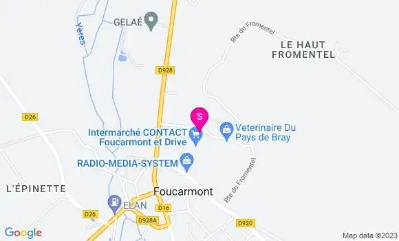 Localisation Intermarché Station