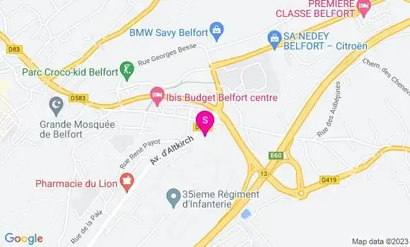 Localisation Relais des Glacis