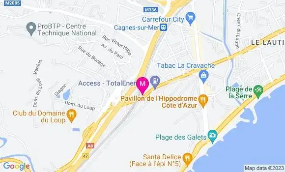 Localisation Station Eni