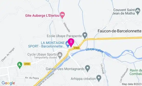 Localisation Station des 5 Cols