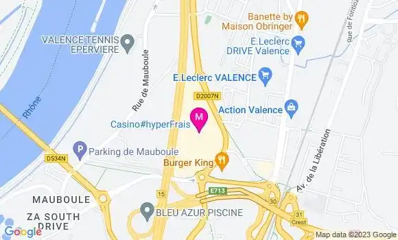 Localisation Geant Casino