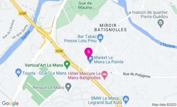 Localisation Carrefour Market