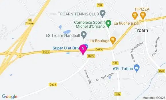 Localisation Station Super U