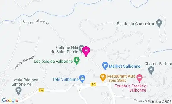 Localisation Carrefour Station