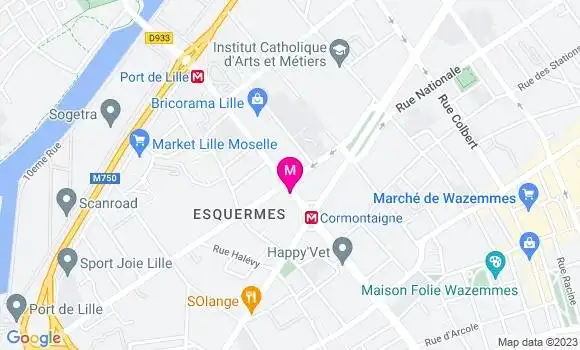 Localisation Relais Lille Turenne