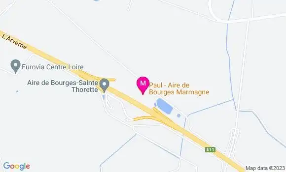 Localisation Eni Bourges Marmagne