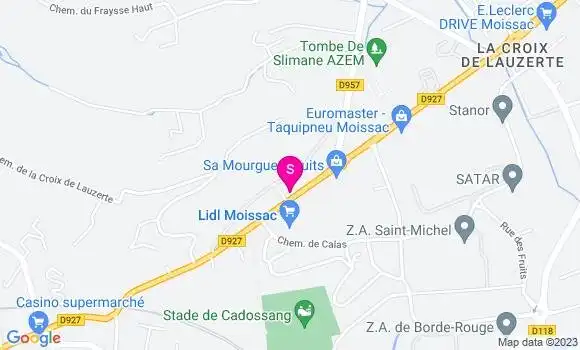 Localisation Relais du Chasselas