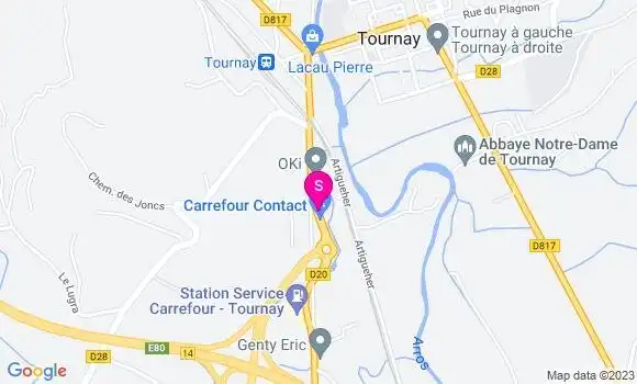 Localisation Station Carrefour