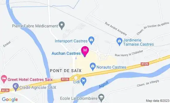 Localisation Auchan