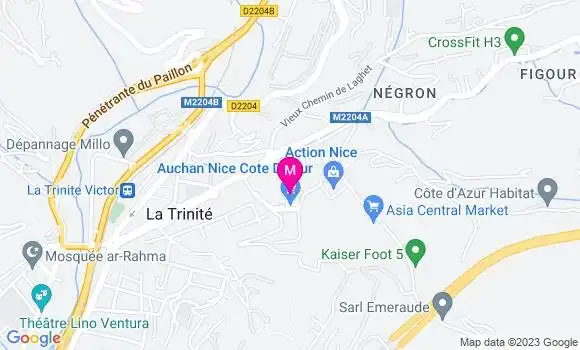 Localisation Station Auchan