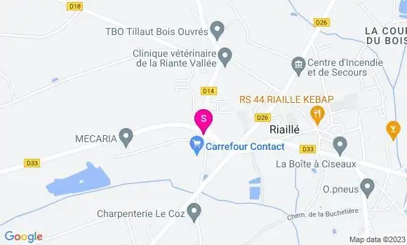 Localisation Carrefour Contact