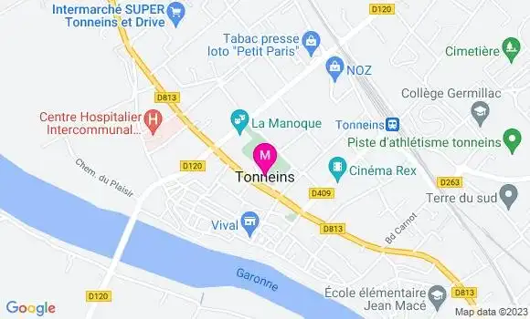 Localisation Relais du Stade