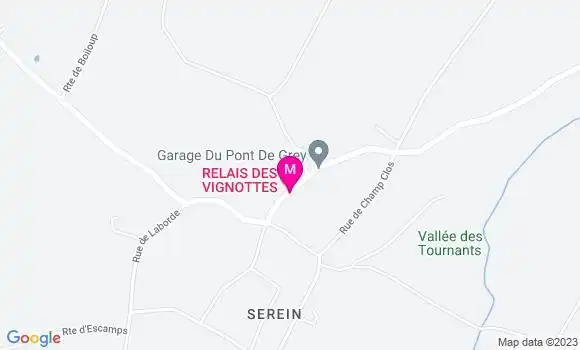 Localisation Relais des Vignottes