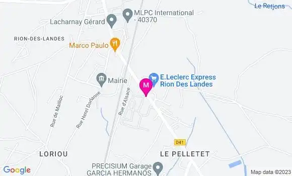 Localisation Leclerc Express