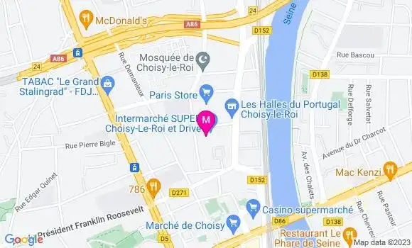 Localisation Intermarché Station