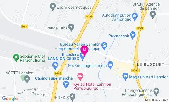 Localisation Station Leclerc