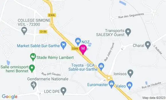 Localisation Carrefour Market