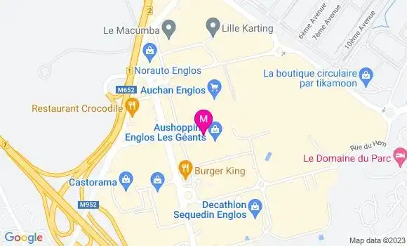 Localisation Auchan